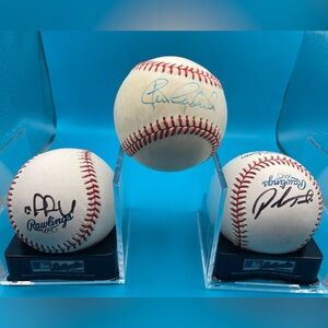 San Francisco Giants Signed Ball Lot (3) Pedro Feliz, Rick Reuschel, Noah Lowry